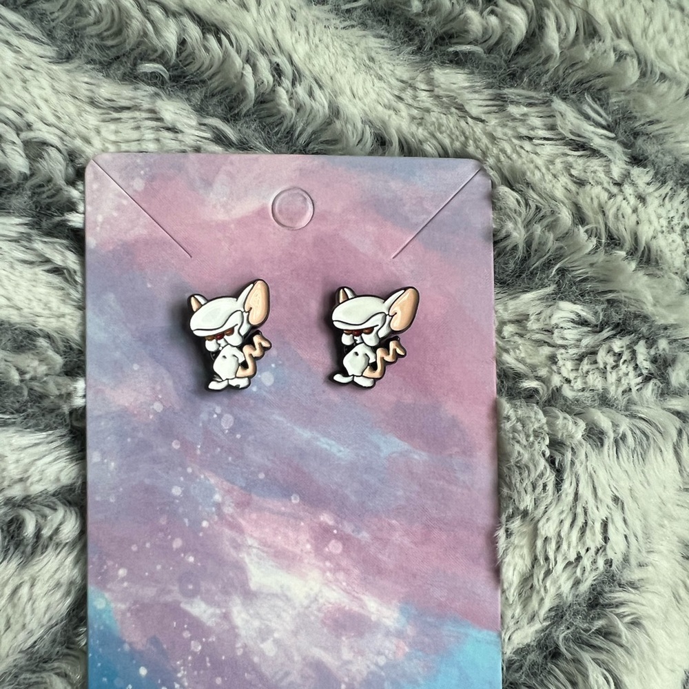 Pinky and the Brain Earrings